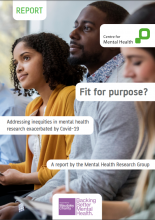 Fit for purpose?: Addressing inequities in mental health research exacerbated by Covid-19: A report by the Mental Health Research Group